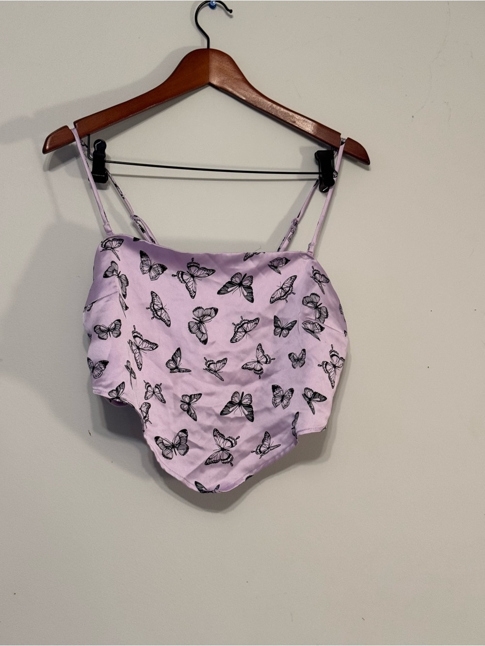Garage Lilac Butterfly Print One-Piece